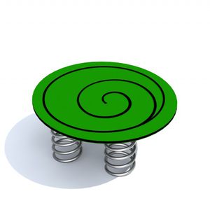 jeu à ressort en inox / en HDPE / nature / monoplace