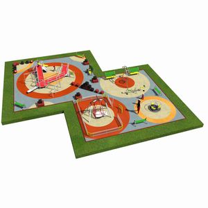 structure de jeu pour aire de jeux / en plastique / en métal / modulaire
