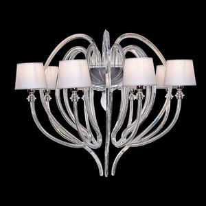 applique murale classique / en verre / en tissu / à LED