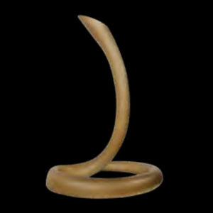 lampe de table / contemporaine / en métal / marron