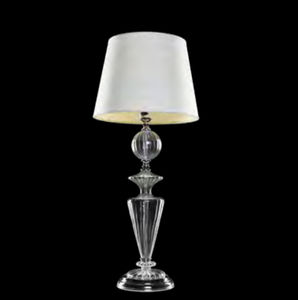 lampe de table / classique / en verre / en tissu