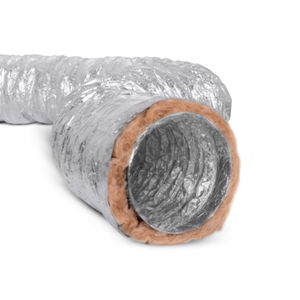 conduit d'air flexible / en polyester / à isolation thermique / pour protection contre les incendies
