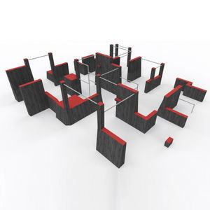 parcour d'obstacles pour aire de jeux