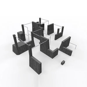 parcour d'obstacles pour aire de jeux
