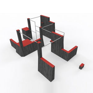 parcour d'obstacles pour aire de jeux