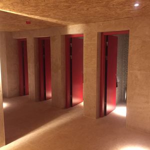 porte d'intérieure / battante / en aluminium / en inox