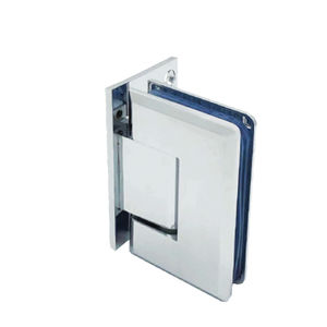 Charnière De Porte De Douche Blanc Laiton - Réglage 5° Pour Fermeture étanche - Neuve