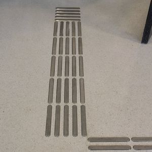 bande de guidage en acier inox