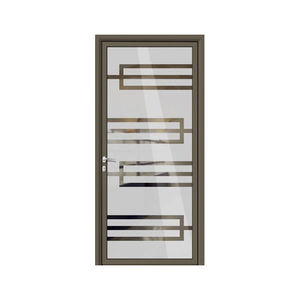 porte d'entrée / battante / en aluminium / à coupure thermique