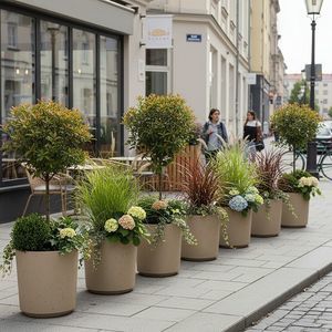 jardinière en béton fibré