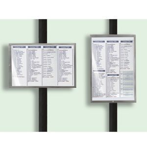 panneau d'information pour espace public