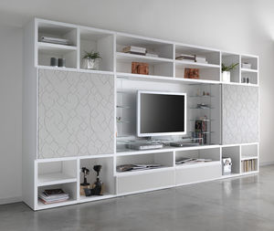 ensemble TV mural contemporain 1