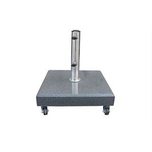 pied de parasol en acier inoxydable