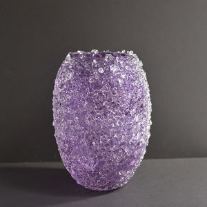 bougeoir en verre soufflé