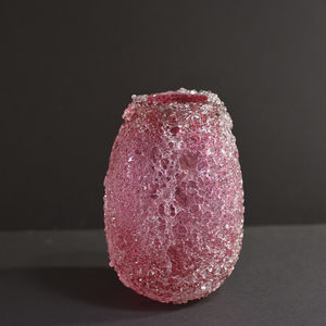 bougeoir en verre soufflé