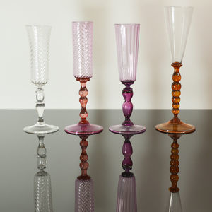 flûte à champagne en verre