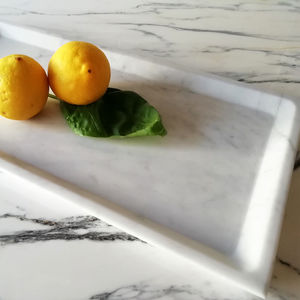 plateau de service en marbre