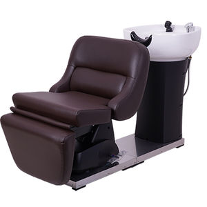 bac à shampoing avec repose-pieds