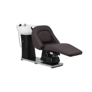 bac à shampoing avec repose-pieds