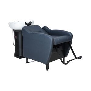 bac à shampoing avec repose-pieds