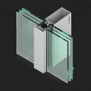 système de façade en aluminium