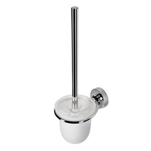 porte brosse de toilettes en chrome