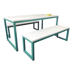 ensemble table et bancs contemporain