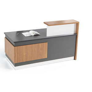 banque d'accueil en bois