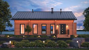 maison en bois massif empilé