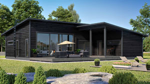 maison en bois massif empilé