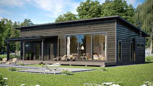 maison en bois massif empilé