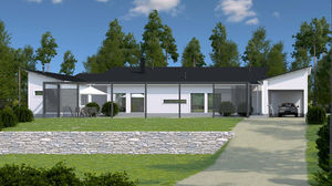 maison en bois massif empilé