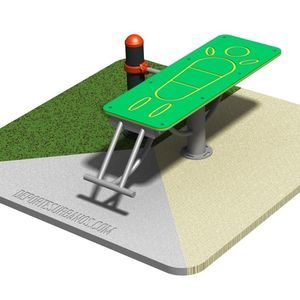 banc à abdominaux d'extérieur