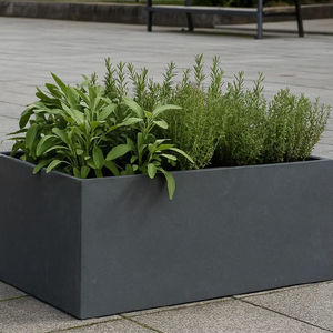 jardinière en acier galvanisé