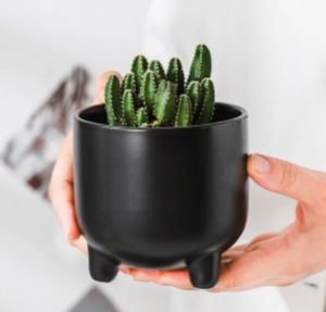 pot de jardin en céramique émaillée