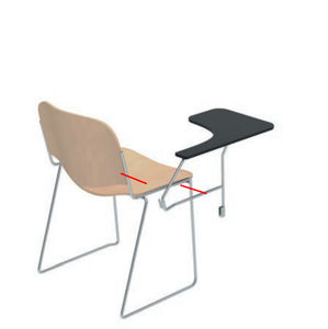 chaise de conférence à tablette