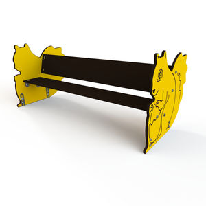 banc public pour aire de jeux