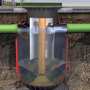 séparateur à hydrocarbures en polyéthylène haute densité (PEHD)