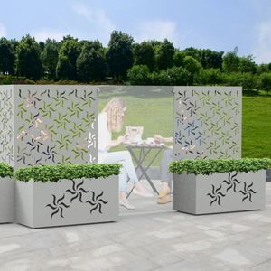 Jardinière haute aluminium design : Devis sur Techni-Contact - Bac a fleur