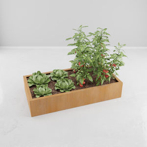 carré potager en acier corten