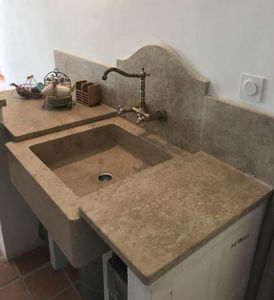 plan vasque en pierre naturelle