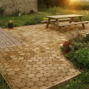 pavé en bois