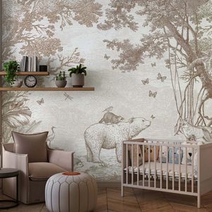 papier peint design biophilique 1
