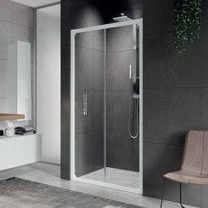 paroi de douche pliante / en niche / en verre / résidentielle