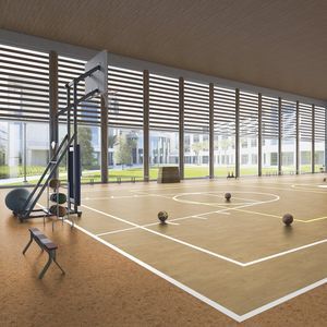 sol sportif d'intérieur