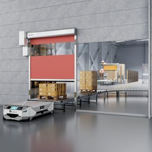 porte industrielle à enroulement