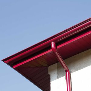 gouttière aluminium / demi-ronde