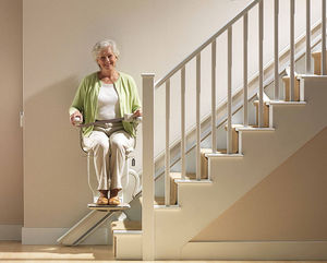 fauteuil monte-escalier droit