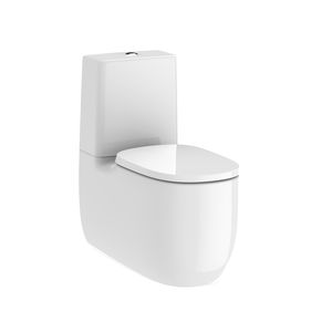 toilettes près du mur / en céramique / sans bride
