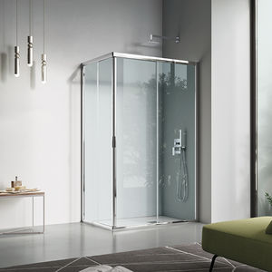 paroi de douche coulissante / fixe / d'angle / rectangulaire